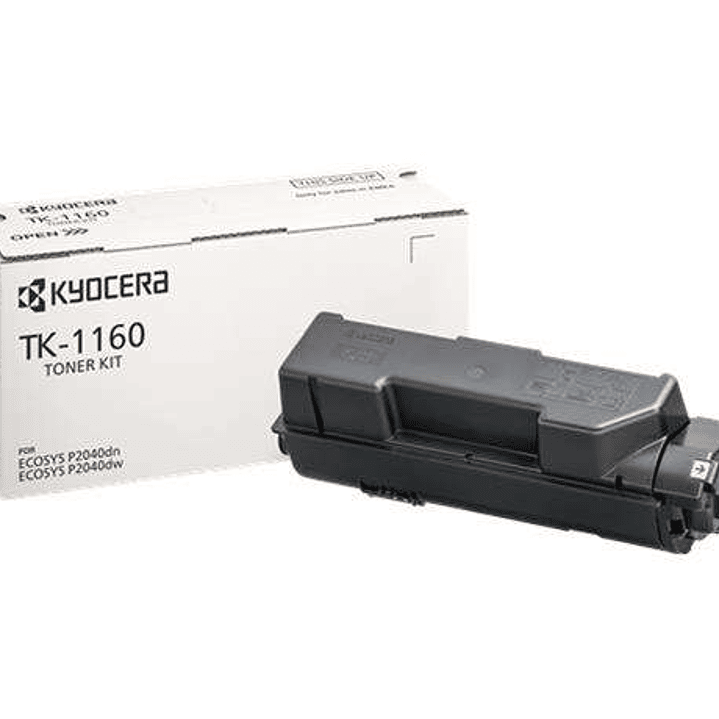 Kyocera TK1160 Negro Cartucho de Toner Original - 1T02RY0NL0 1