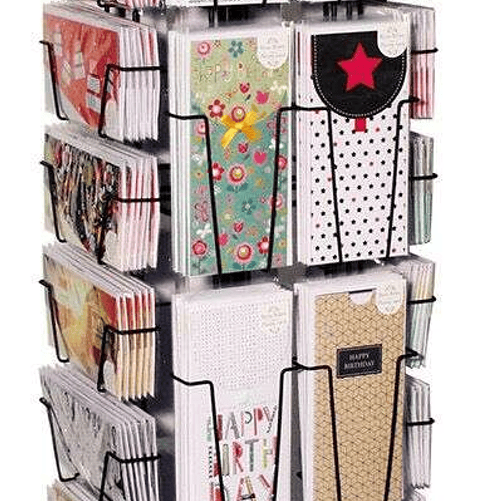 Pictura Expositor Money Card - en mm: 213x96 y 96x213 - Expositor de Tarjetas Coleccion Money Card - 40 Compartimentos - Capacidad para 240 Tarjetas - 1