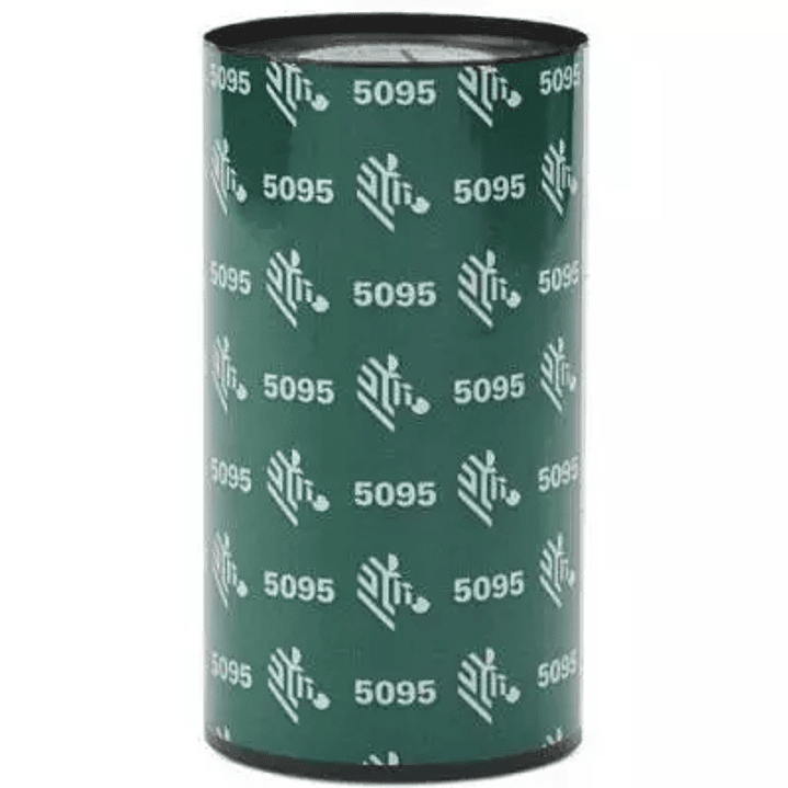 Zebra ZipShip 5095 Pack de 12 Cintas de Transferencia Termica Original - Cintas de Resina - Nucleo 12.7mm, Ancho 110mm, Longitud 74m 1