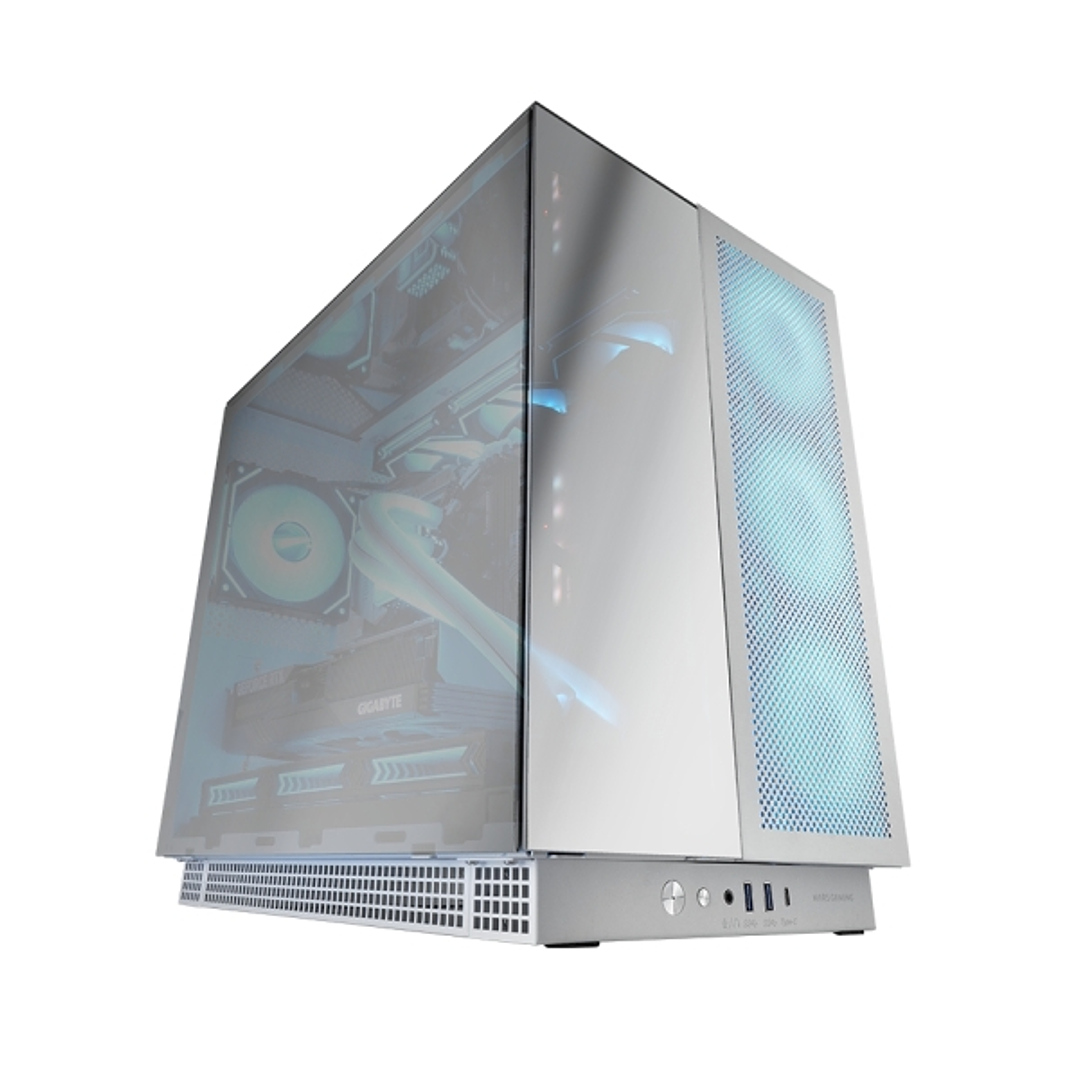 Mars Gaming MC-NOVA3 Caja Torre E-ATX - Aluminio de Grado Aeroespacial - Triple Cristal Cromado - 7 Ranuras de Expansion - 7 Ranuras de Expansion - Co 1