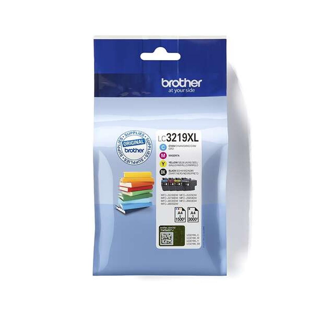 Brother LC3219XL Pack de 4 Cartuchos de Tinta Originales - LC3219XLVAL 1