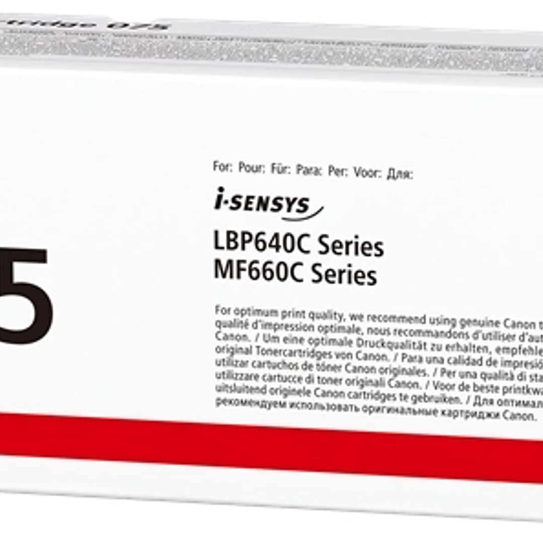 Canon 075 Negro Cartucho de Toner Original - 6365C002 1