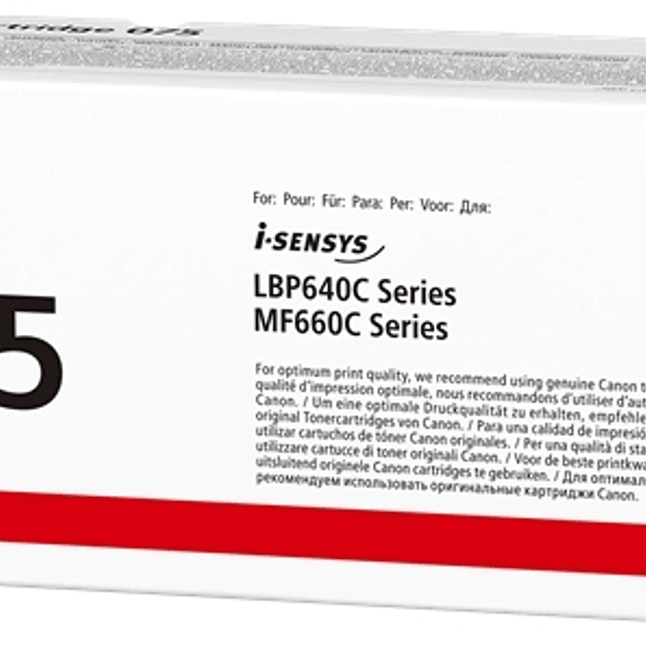 Canon 075 Negro Cartucho de Toner Original - 6365C002 1