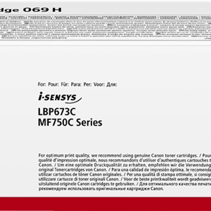 Canon 069H Negro Cartucho de Toner Original - 5098C002 1