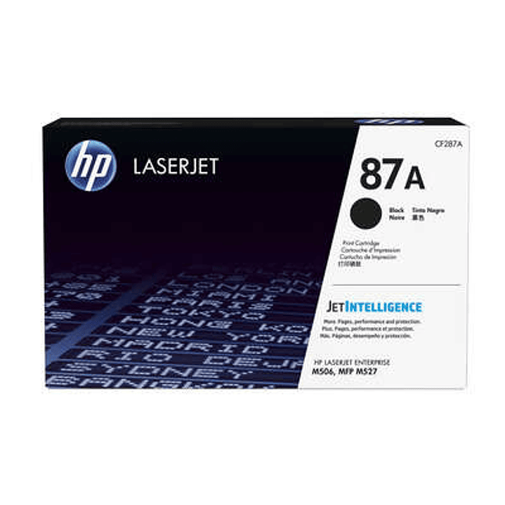 HP CF287A Negro Cartucho de Toner Original - 87A 1