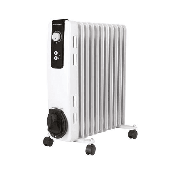 Orbegozo RH-2500 Radiador de Aceite Compacto y Potente - Potencia de 2500W - Elementos de Alta Inercia Termica - Termostato Regulable - Seguro y Silen 1