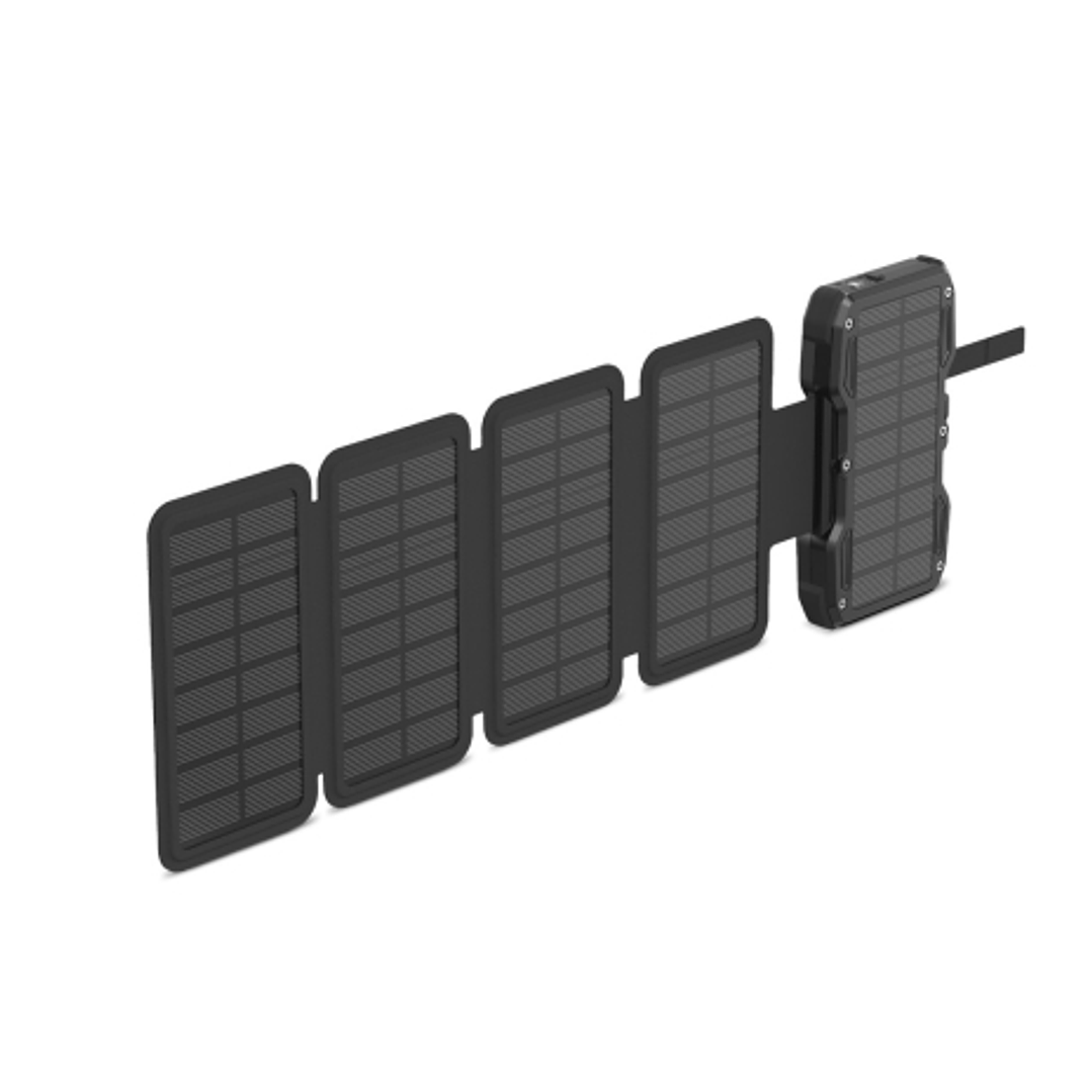 Head Powerbank Solar 10.000mAh 22.5W - Carga Solar con 5 Paneles - Con Power Delivery, Carga Simultanea, Carga Inalambrica - Pantalla LCD y Linterna - 1