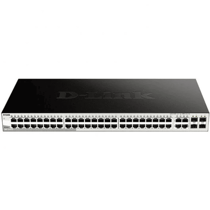 D-Link Switch Smart Gestionado 48 Puertos Gigabit 10/100/1000 Mbps + 4 Puertos Combo 1000BASE 1