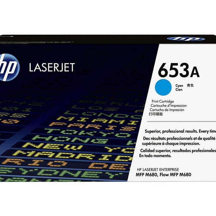 HP CF321A Cyan Cartucho de Toner Original - 653A 1