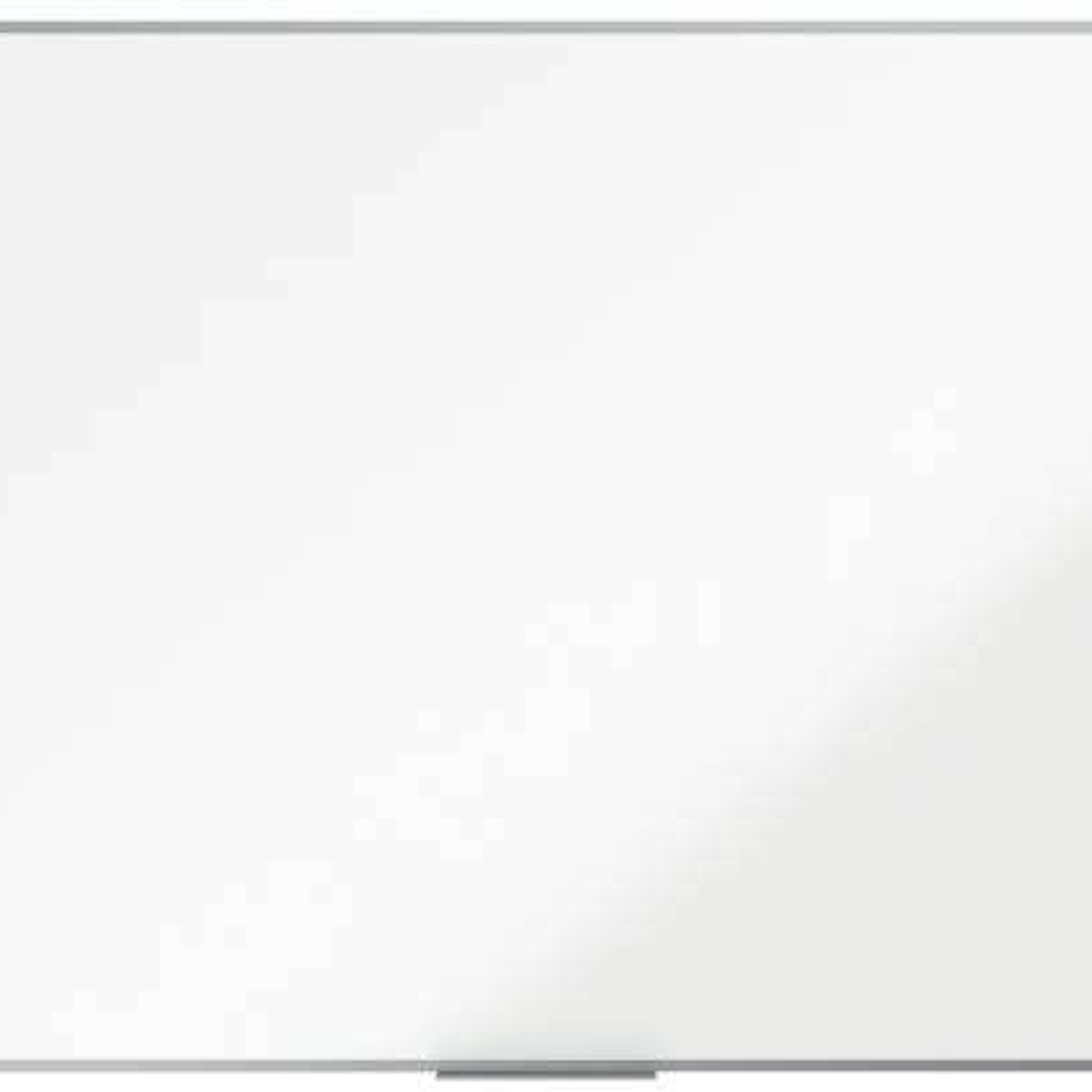 Nobo Essence Pizarra Magnetica de Acero Vitrificado 2400x1200mm - Montaje en Esquinas - Superficie de Borrado Superior - Color Blanco 1
