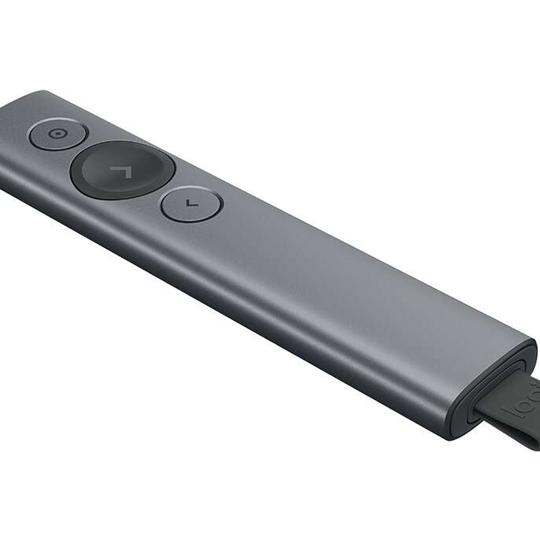 Logitech Spotlight Presentador Inalambrico - Radio de Accion 30m - Vibracion - Color Acero 1
