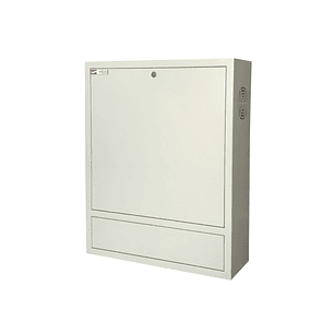 WP RWN-00602-G Armario Mural Vertical 4U - Cerradura de Seguridad con Llave Tubular - 600x150x750mm - Color Blanco