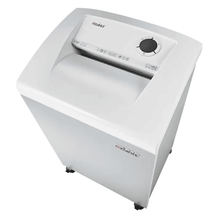 Dahle 606air Destructora de Papel Manual Microcorte P-6 - Destruye hasta 5 Hojas - Filtro Antipolvo CleanTEC® - Capacidad de la Papelera 60L - Ruedas  1