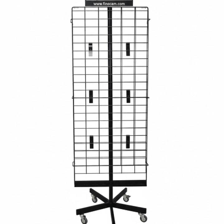 Finocam Expositor Vacio de Pie Metalico para Calendarios - 5 ruedas - Giratorio - Color Surtidos 1