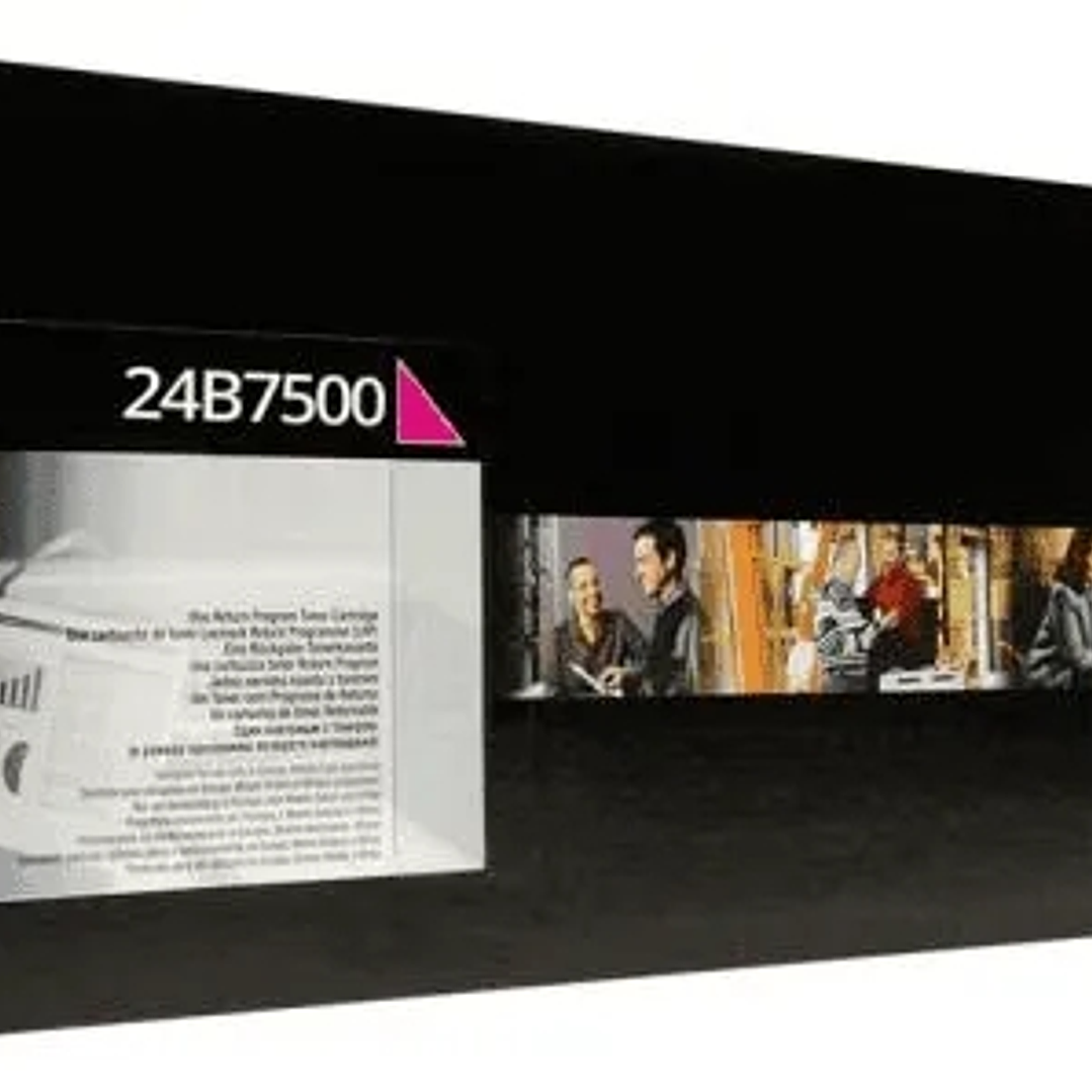 Lexmark 24B7500 Magenta Cartucho de Toner Original - 24B7500 1
