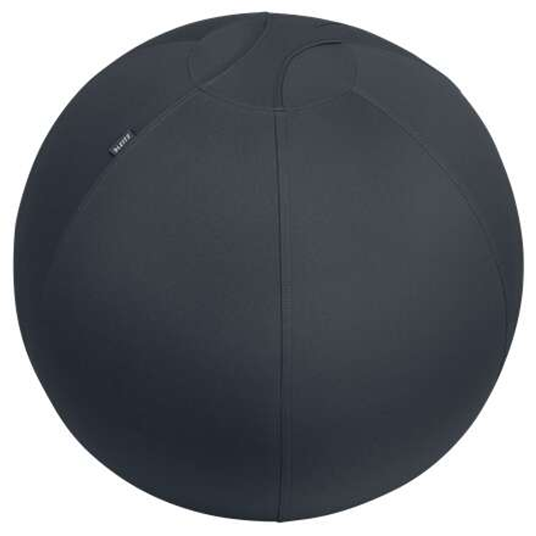 Leitz Ergo Active Balon de Asiento Antideslizante 65cm - Asa de Transporte Resistente - Carga Maxima de 150kg - Funda Lavable - Color Gris Oscuro 1