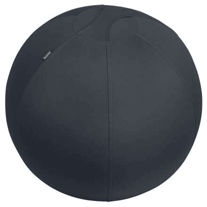 Leitz Ergo Active Balon de Asiento Antideslizante 65cm - Asa de Transporte Resistente - Carga Maxima de 150kg - Funda Lavable - Color Gris Oscuro 1