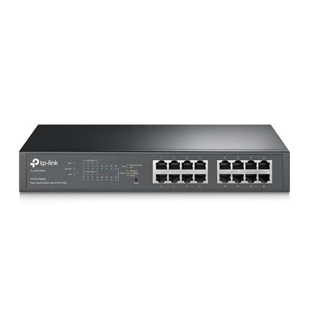 TP-Link Switch Easy Smart - 16 Puertos Gigabit con 8 Puertos PoE+ 1