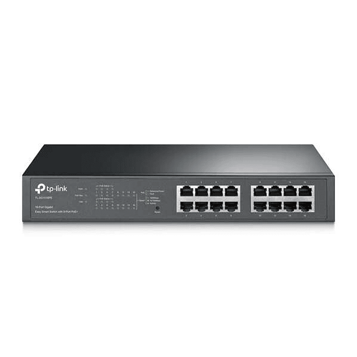 TP-Link Switch Easy Smart - 16 Puertos Gigabit con 8 Puertos PoE+ 1