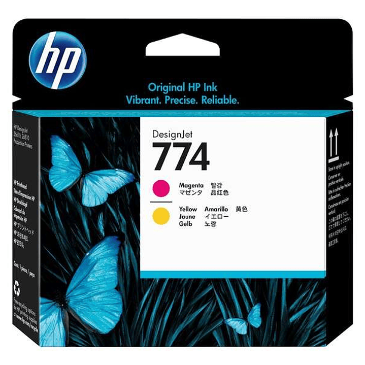HP 774 Cabezal de Impresion Original - Magenta, Amarillo - P2V99A 1