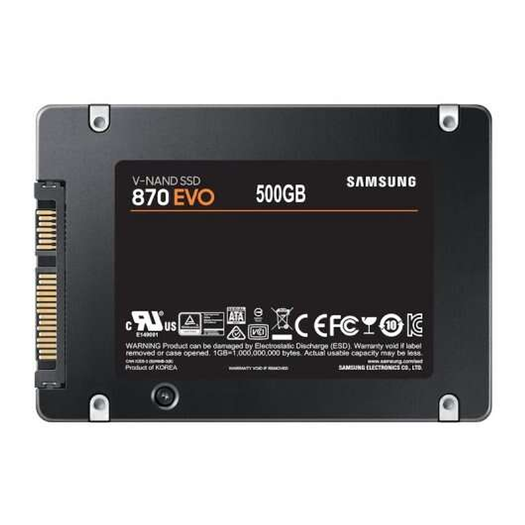Samsung 870 EVO Disco Duro Solido SSD 500GB 2.5