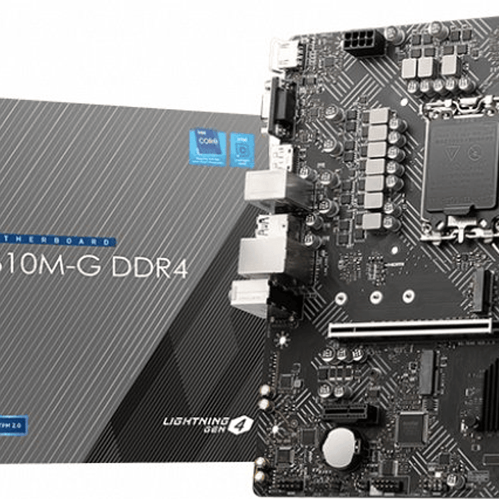 MSI Placa Base PRO H610M-G Intel 1700 2xDDR4 - HDMI, VGA, DP, M.2, USB3.2, MicroATX 1