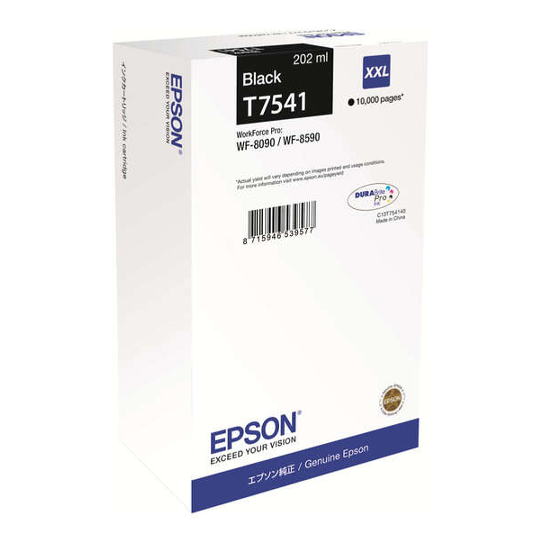 Epson T7541 Negro Cartucho de Tinta Original - C13T754140/C13T75414N 1