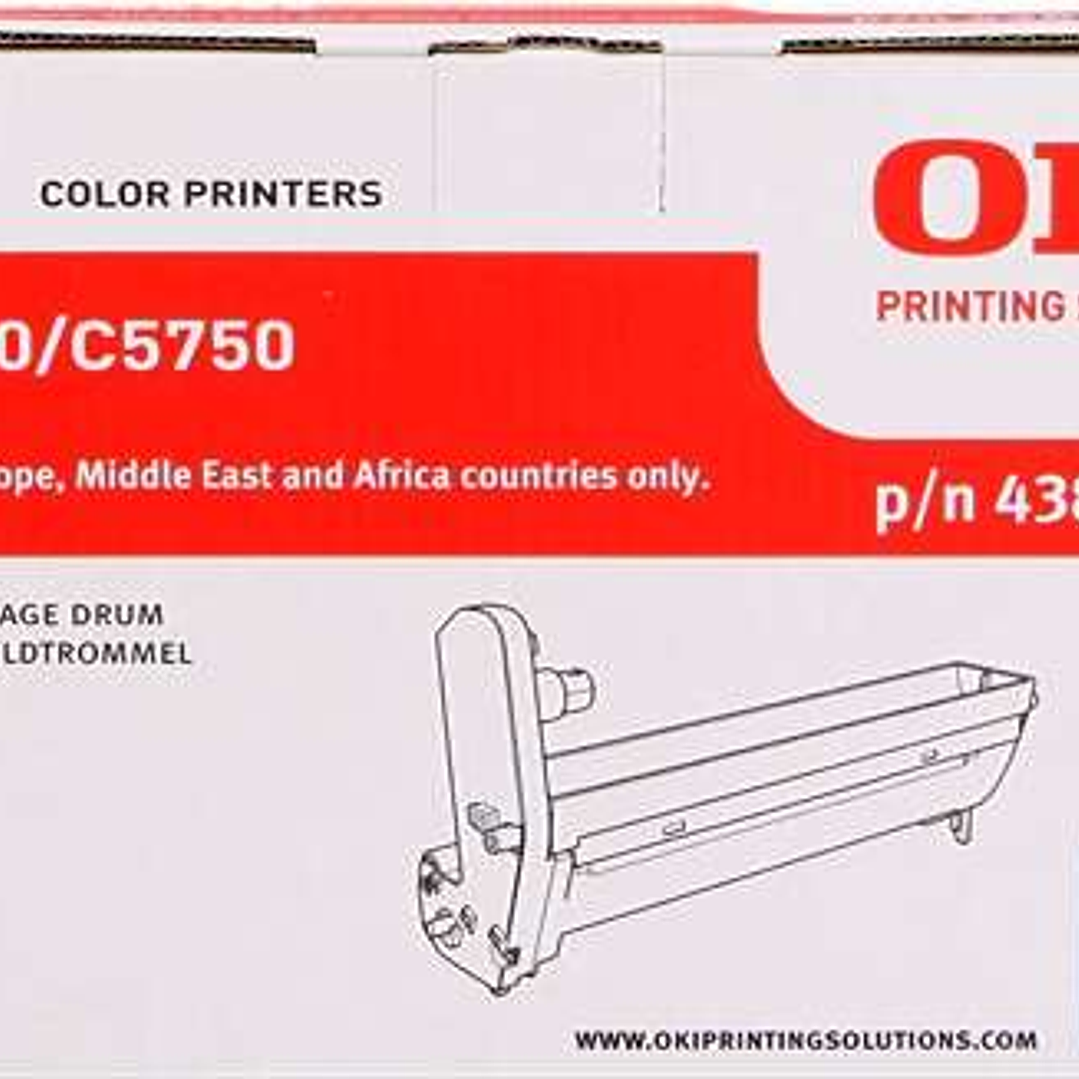 OKI C5650/C5750 Cyan Tambor de Imagen Original - 43870007 (Drum) 1