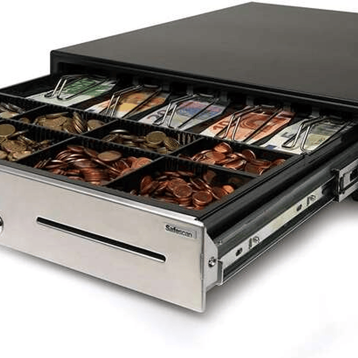 Safescan HD-4646S Cajon Portamonedas - Diseño Robusto y Duradero - Ajustable y Personalizable - Doble Conectividad para Sistemas de Punto de Venta 1