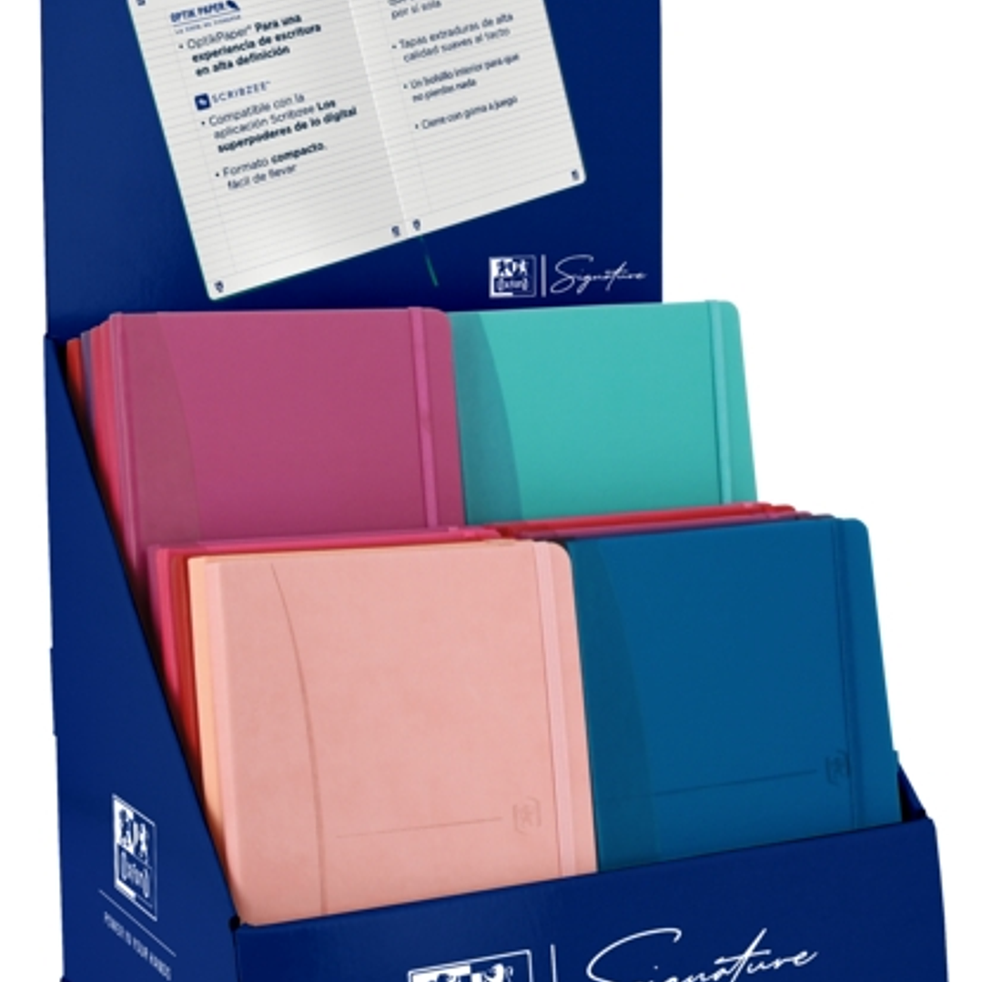 Oxford Signature Expositor de Sobremesa Surtido A5 - Diseño Elegante - Incluye Hojas Lisas y con Puntos - Ideal para Tomar Notas y Hacer Bocetos 1