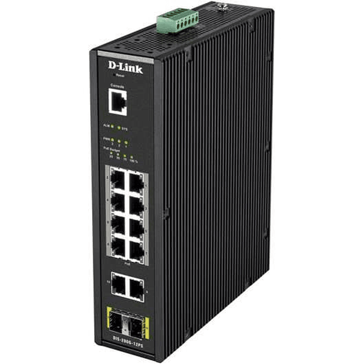 D-Link Switch Industrial 12 Puertos Gigabit + 2 SFP 1