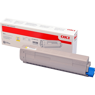 OKI C813 Amarillo Cartucho de Toner Original - 46471113