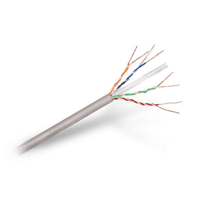 Aisens Cable de Red RJ45 LSZH Cat.6 UTP Rigido AWG24 - Bobina de 305m - Libre de Halogenos y 100% Cobre para Instalacion - Color Gris 1