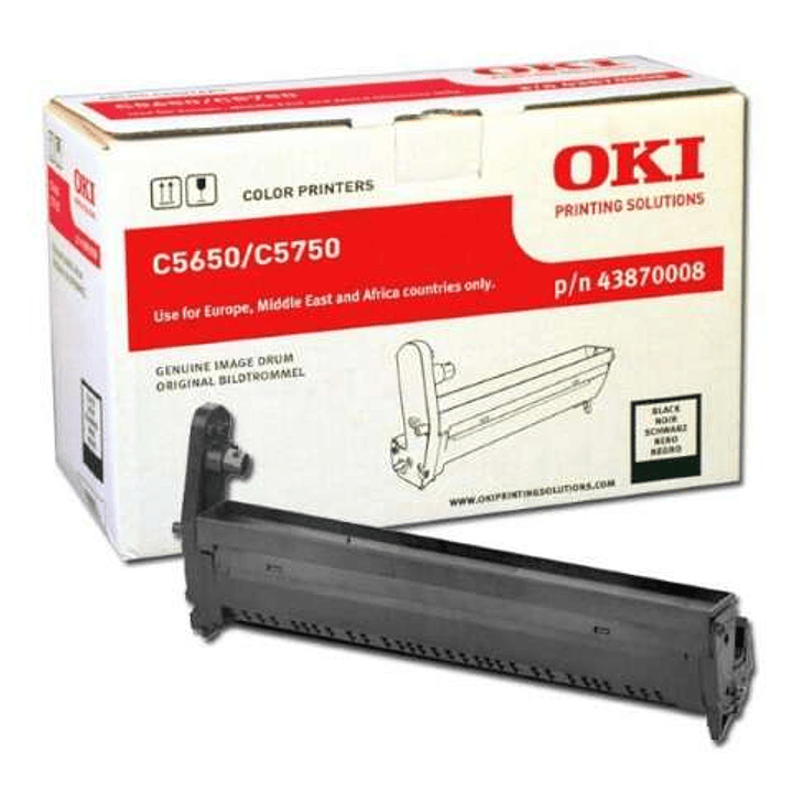 OKI C5650/C5750 Negro Tambor de Imagen Original - 43870008 (Drum) 1
