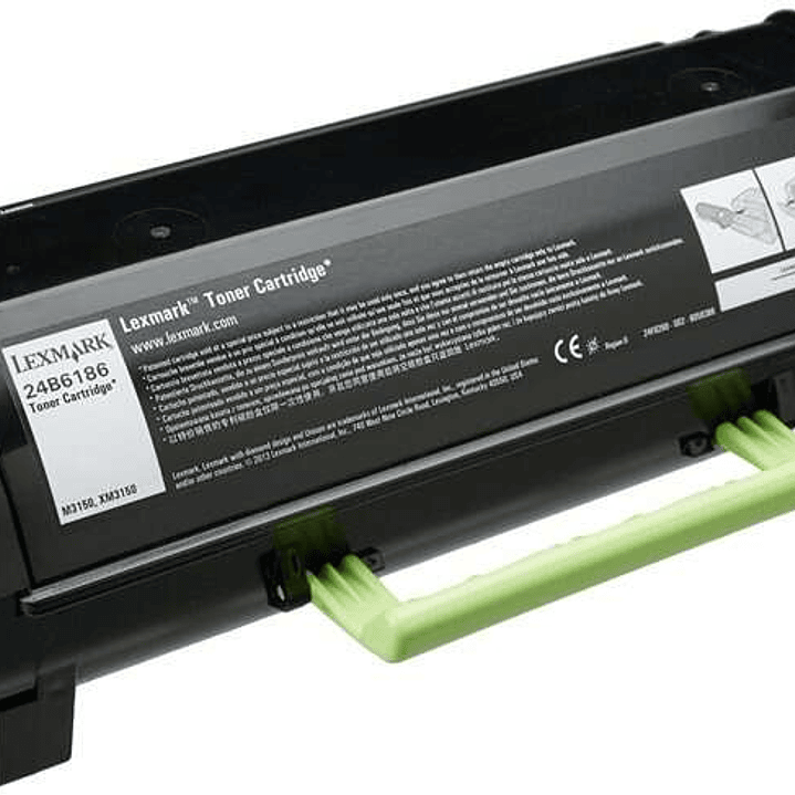 Lexmark M3150/XM3150 Negro Cartucho de Toner Original - 24B6186 1