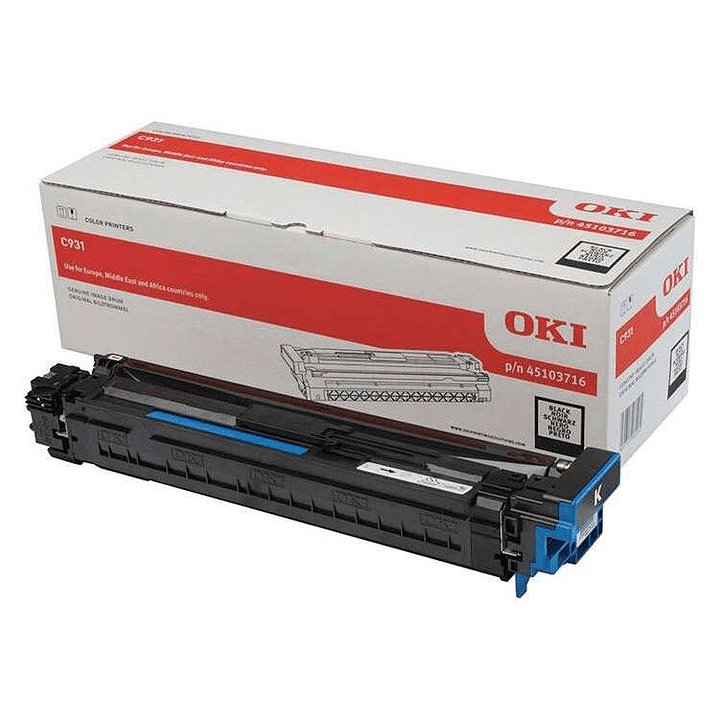 OKI C911/C931 Negro Tambor de Imagen Original - 45103716 1
