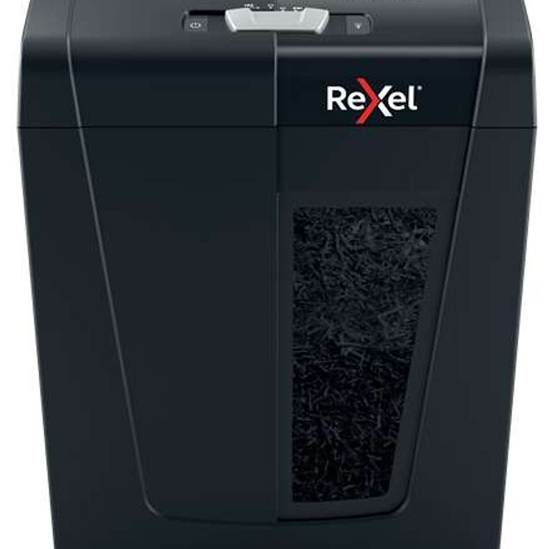 Rexel Secure X8 Destructora de Papel Manual Corte en Particulas P-4 - Destruye hasta 8 Hojas a la Vez - Capacidad de la Papelera 14L - Color Negro 1