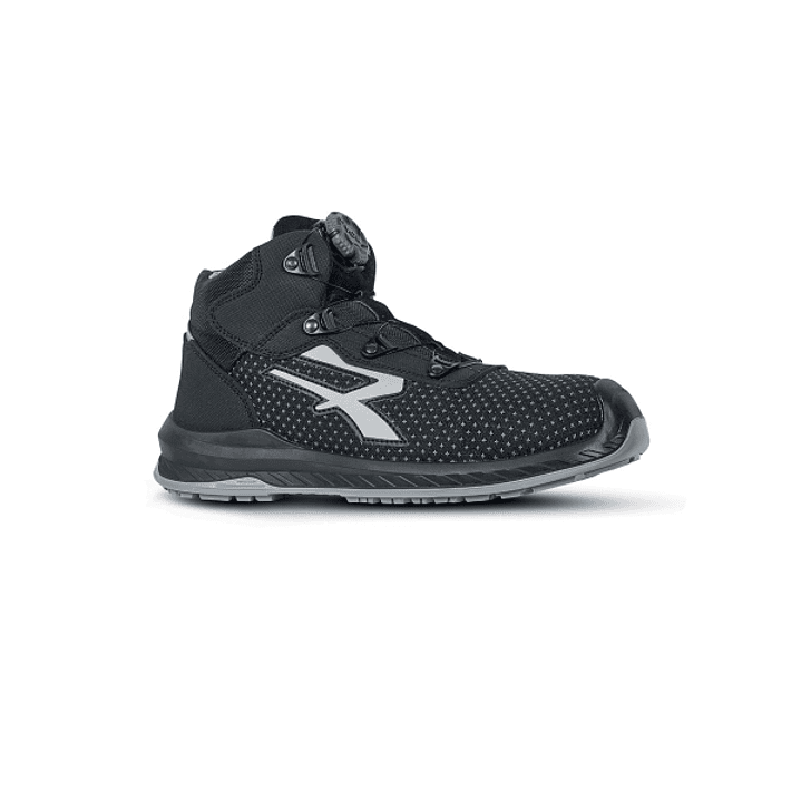 Upower Panama S ESD Zapato de Seguridad Alto - Talla 39 - Resistente a la Abrasion, Hidrorepelente, Puntera AirToe Composite, Antiperforacion, Suela A 1