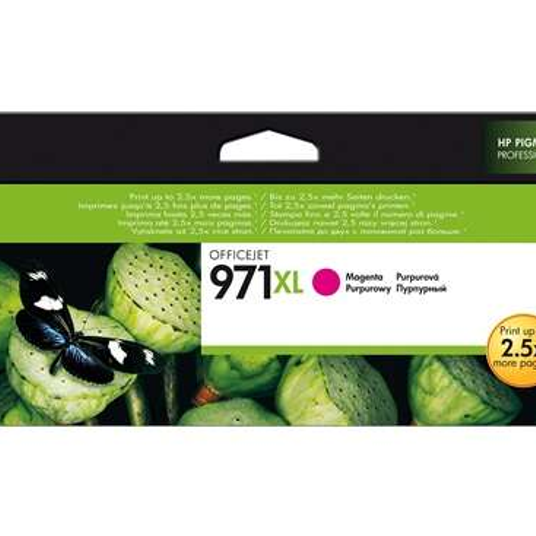 HP 971XL Magenta Cartucho de Tinta Original - CN627AE 1