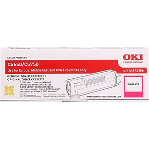 OKI C5650/C5750 Magenta Cartucho de Toner Original - 43872306