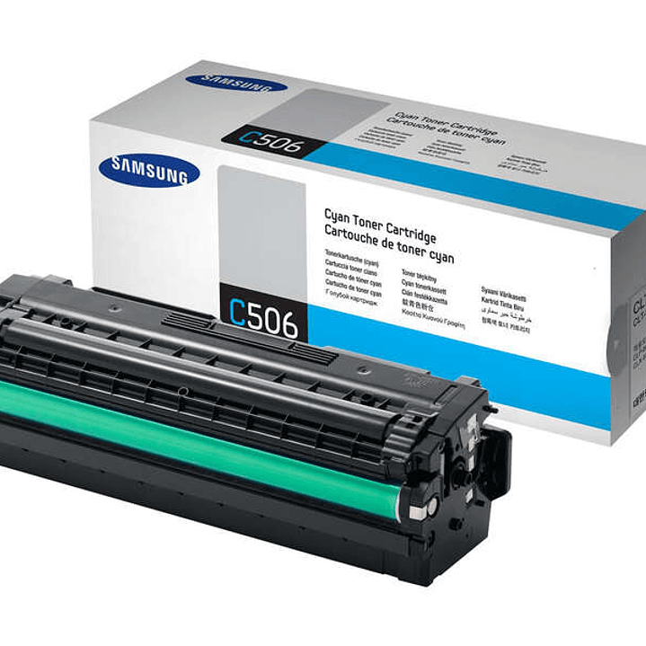 Samsung CLP680/CLX6260 Cyan Cartucho de Toner Original - CLT-C506L/SU038A 1