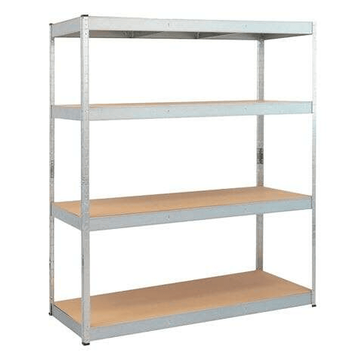 Blim Estanteria Galvanizada 4 Baldas Ajustables - Medidas 180x160x60cm - Peso Max. 600kg por Balda 1