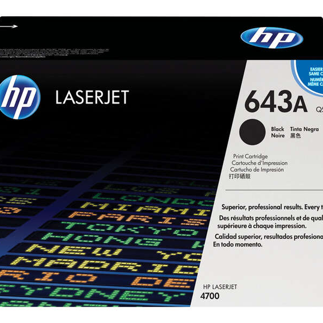 HP Q5950A Negro Cartucho de Toner Original - 643A 1