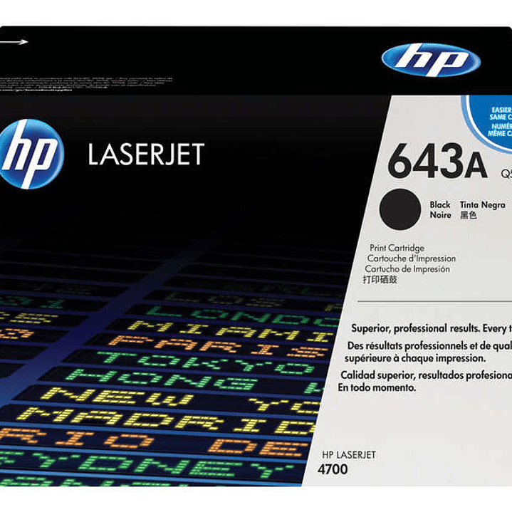 HP Q5950A Negro Cartucho de Toner Original - 643A 1