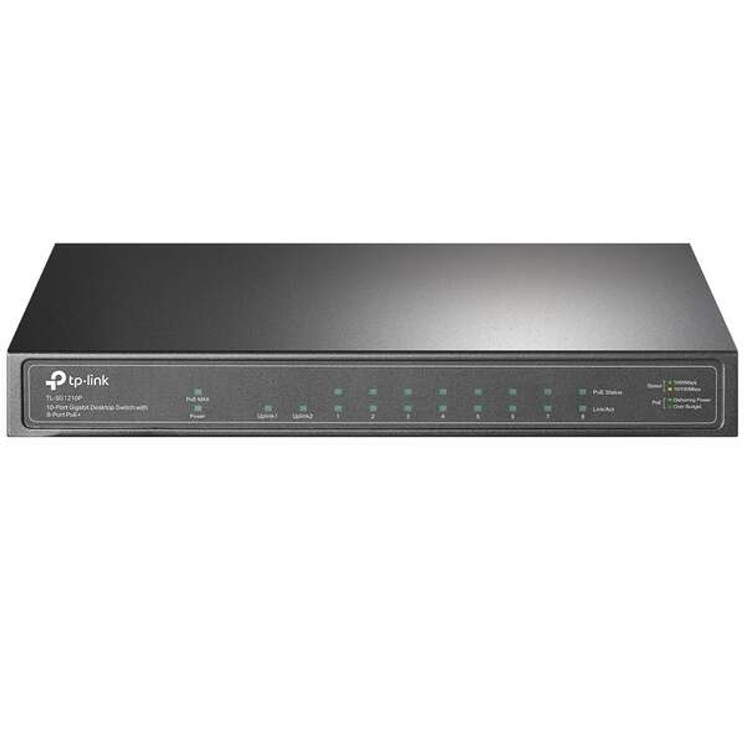 TP-Link Switch Sobremesa - 10 Puertos Gigabit - 8 Puertos PoE+ 1