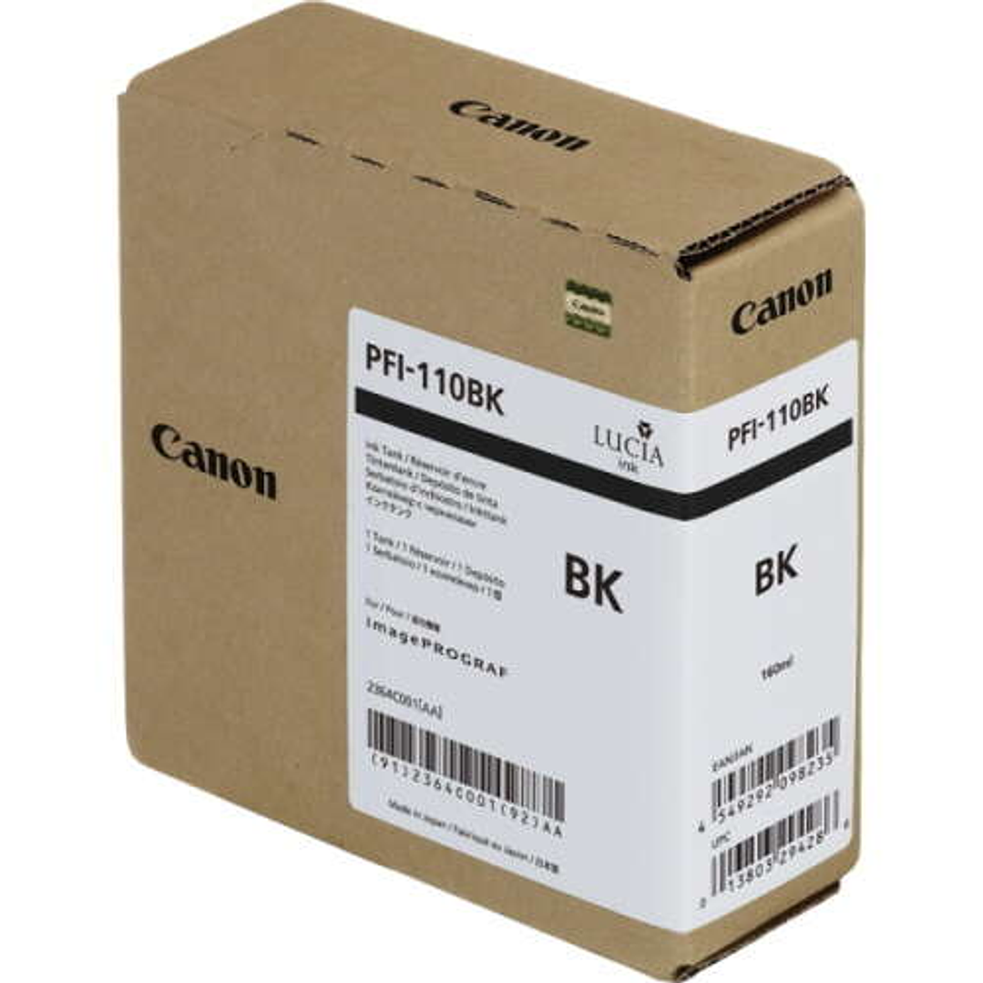 Canon PFI110 Negro Cartucho de Tinta Original - 2364C001 1