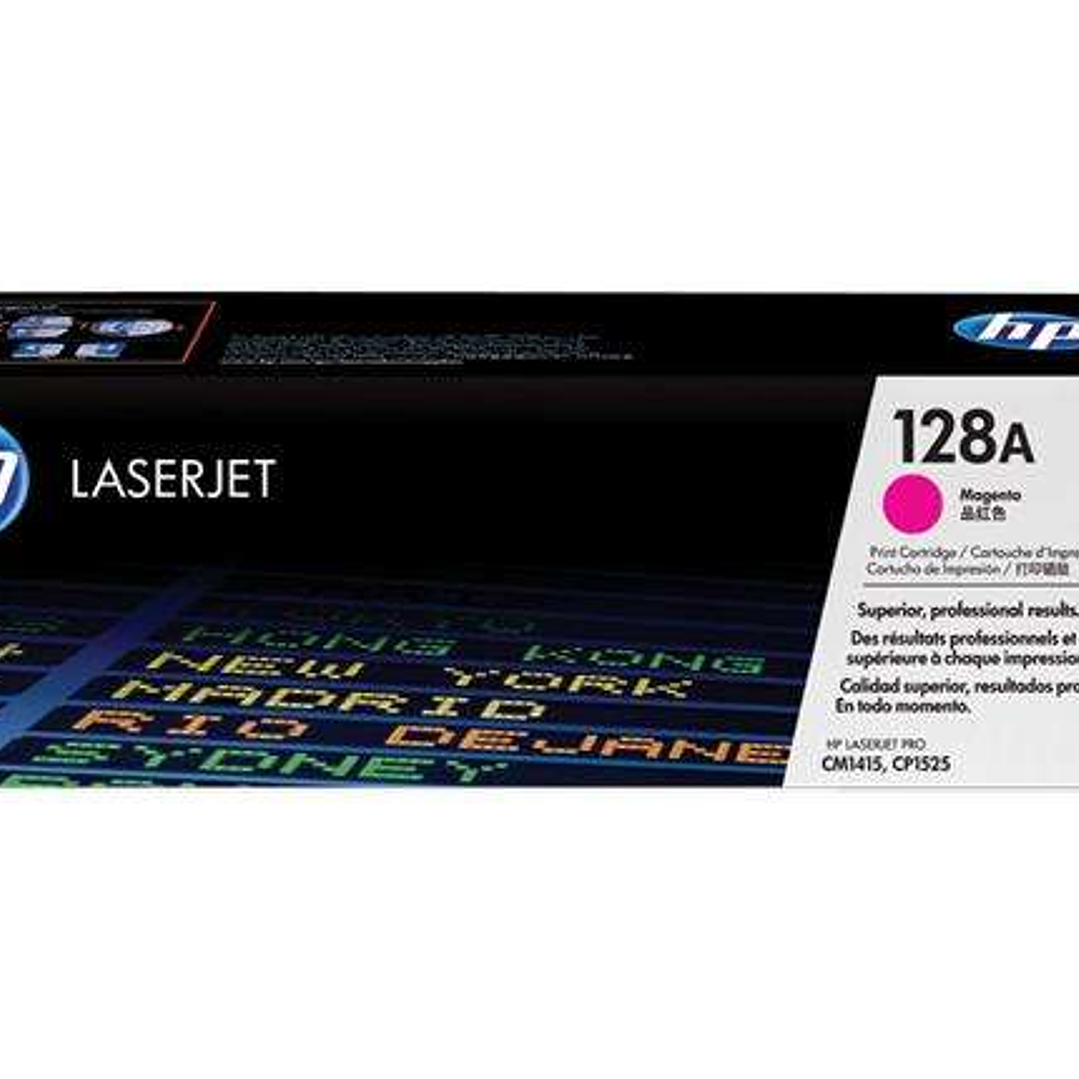 HP CE323A Magenta Cartucho de Toner Original - 128A 1