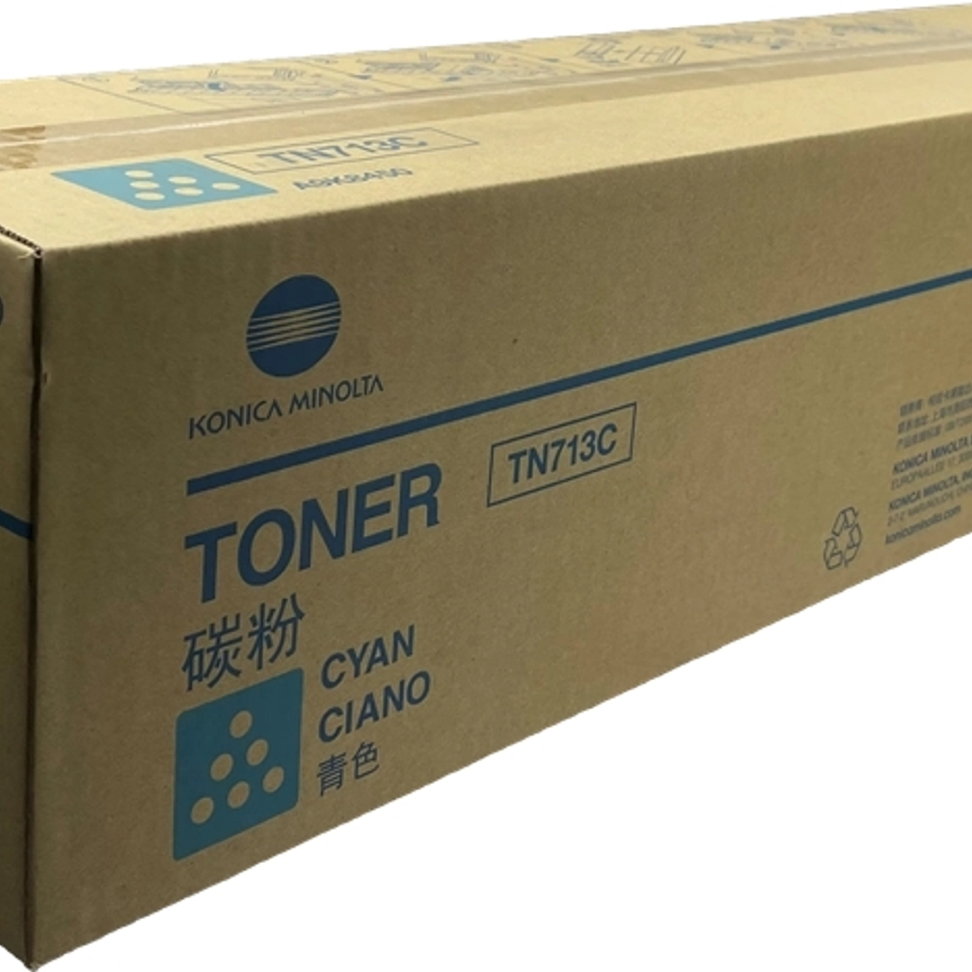 Konica Minolta TN713C Cyan Cartucho de Toner Original - TN713C/A9K8450 1