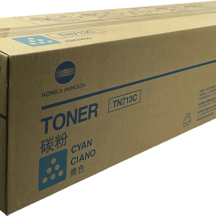 Konica Minolta TN713C Cyan Cartucho de Toner Original - TN713C/A9K8450 1