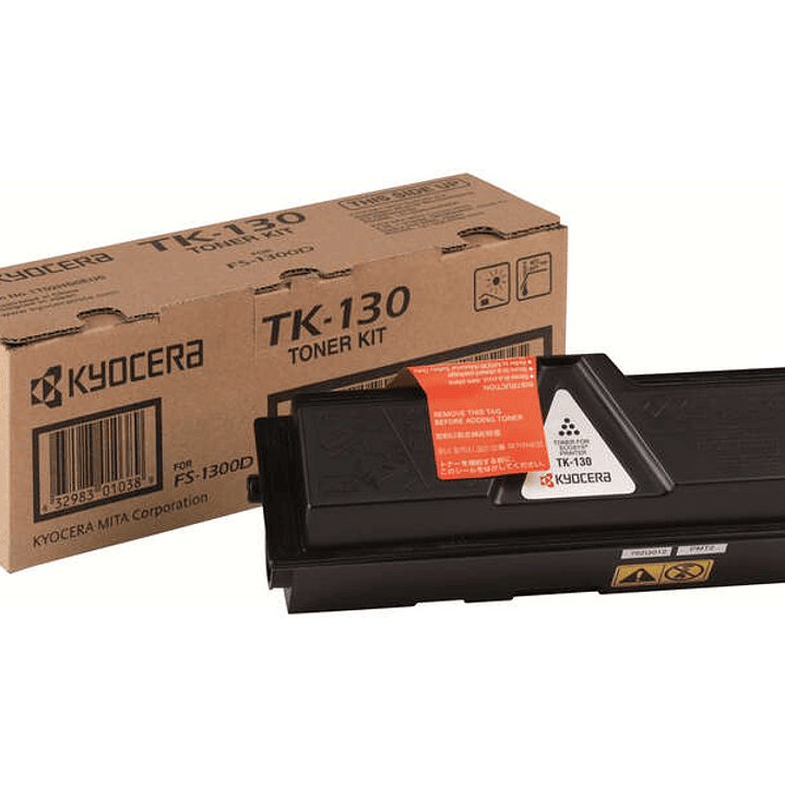 Kyocera TK130 Negro Cartucho de Toner Original - 1T02HS0EU0/1T02HS0EUC 1